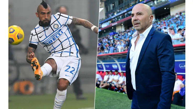 Vidal habla de su relación con Sampaoli y la opción de salir del Inter.
