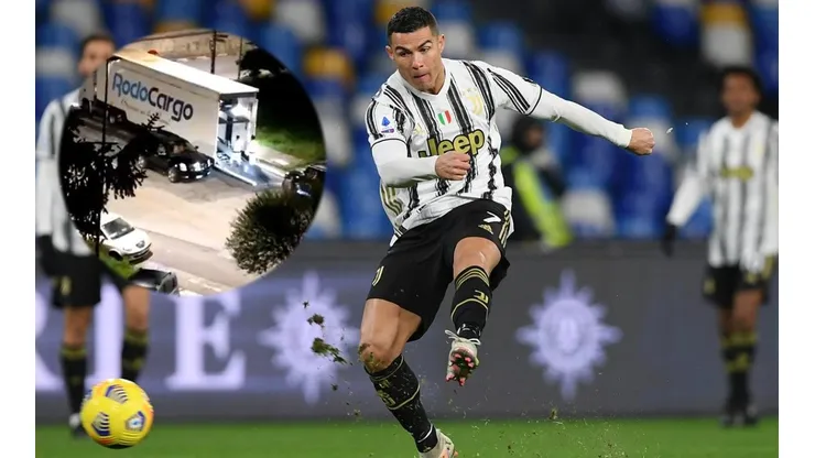 Cristiano Ronaldo vio partir siete de sus autos de Turín: rumbo desconocido.