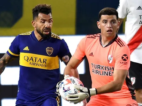 Tévez y un hermoso gesto con el joven portero de River