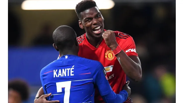 Kanté y Pogba son compañeros en la selección de Francia y rivales en la Premier League