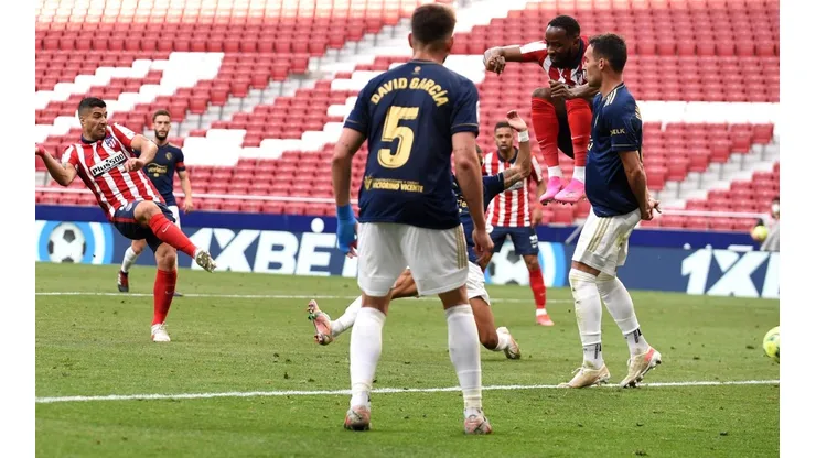 Luis Suárez marcó el agónico gol que le dio el triunfo al Atlético de Madrid.