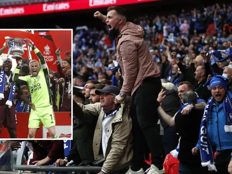 Como en los viejos tiempos: hermosa celebración del Leicester con su público