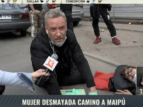 Martín Cárcamo socorre a mujer cayó y se desmayó en la calle