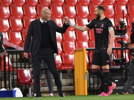Zidane se despide de los jugadores de Real Madrid
