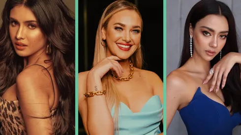 Miss Filipinas, Rabiya Mateo; Miss Chile, Daniela Nicolás; y Miss Tailandia, Amanda Obdam. Algunas de las favoritas para Miss Universo 2021.