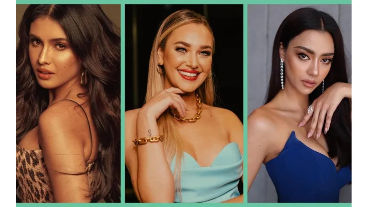 Miss Filipinas, Rabiya Mateo; Miss Chile, Daniela Nicolás; y Miss Tailandia, Amanda Obdam. Algunas de las favoritas para Miss Universo 2021.