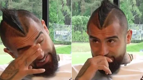 Arturo Vidal llora al ver un mensaje de su madre, Jacqueline Pardo.