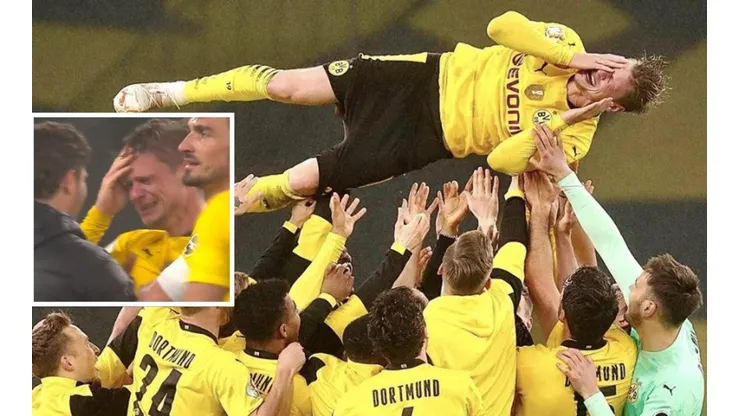 Lukasz Piszczek llora en su despedida del Dortmund