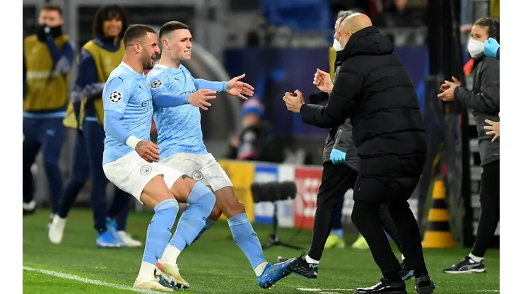 Guardiola festejó el título junto a sus dirigidos