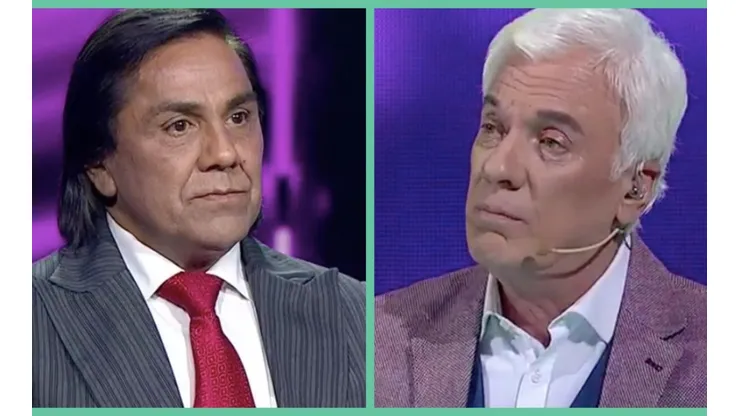 Yo Soy: Carlos Caro, el imitador de Zalo Reyes, y Antonio Vodanovic, jurado.