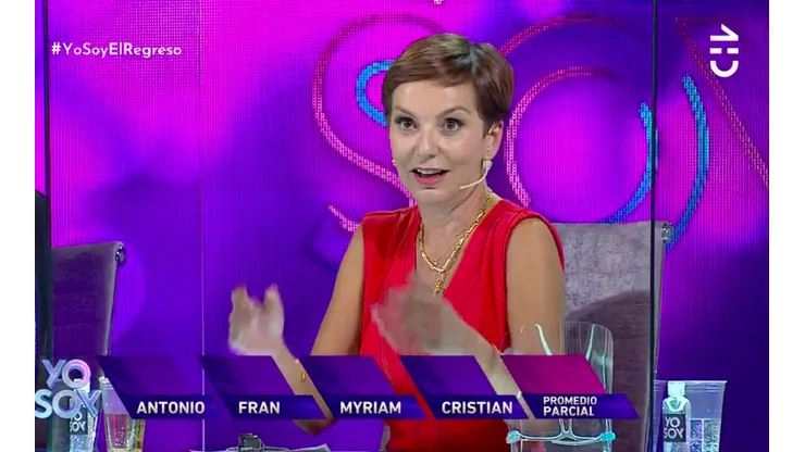 Fran García-Huidobro en el jurado del programa Yo Soy.