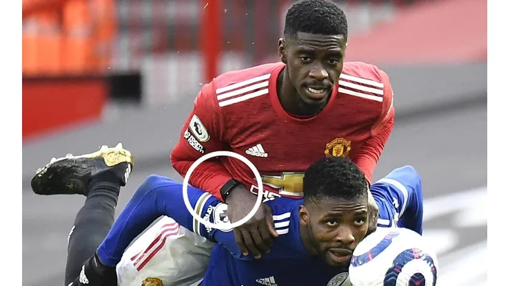 Tuanzebe jugó con un tecnológico reloj frente al Leicester