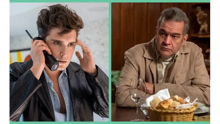Diego Boneta como el Sol de México y César Bordón como Hugo López, en Luis Miguel, la serie.