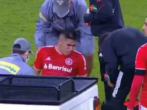 Carlos Palacios sale llorando luego de preocupante lesión