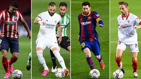 Atlético de Madrid, Real Madrid, Barcelona y Sevilla se disputan el título de La Liga.