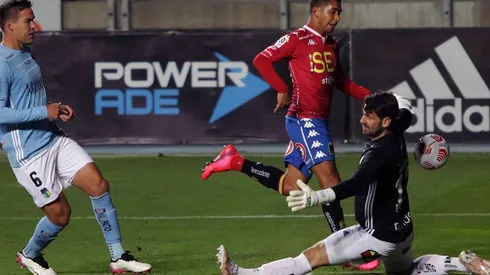 Cristián Palacios fue la gran figura del encuentro al anotar dos goles ante O'Higgins.