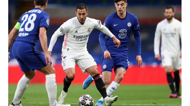 Eden Hazard quedó eliminado con el Real Madrid a manos del Chelsea.
