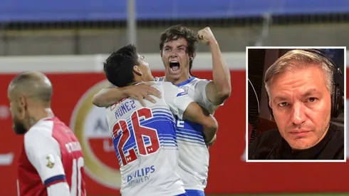 Clemente Montes celebrando su gol ante Nacional