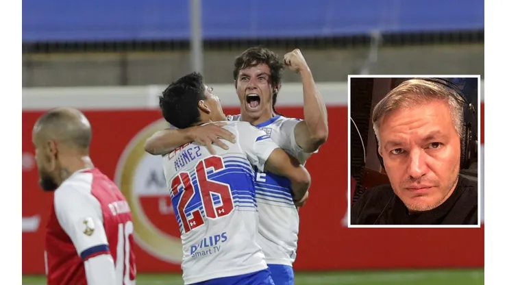 Clemente Montes celebrando su gol ante Nacional