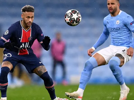 Neymar triste tras quedar eliminado de la Champions