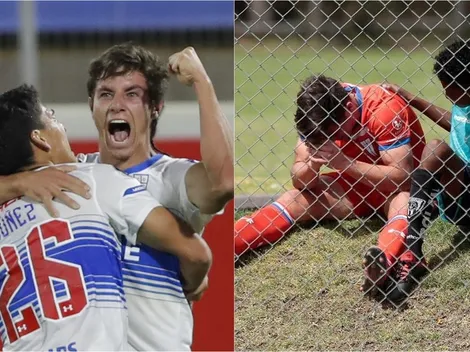 La foto en que Clemente Montes llora por una derrota de la UC