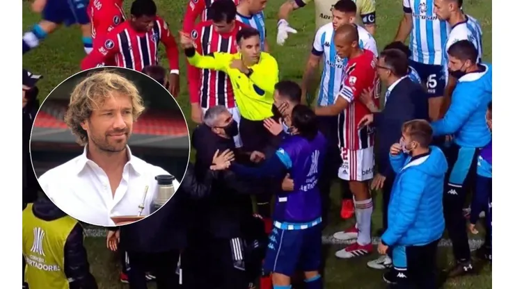 Lugano criticó el arbitraje de Piero Maza