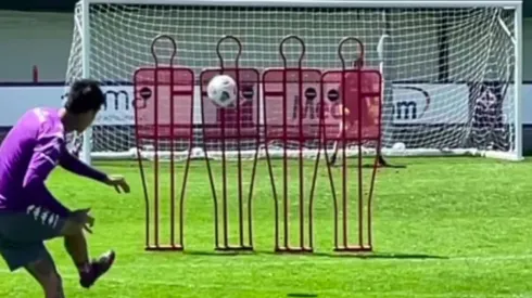Pulgar anotó un golazo de tiro libre