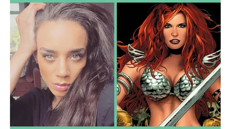 Hannah John-Kamen y Red Sonja en los cómics.
