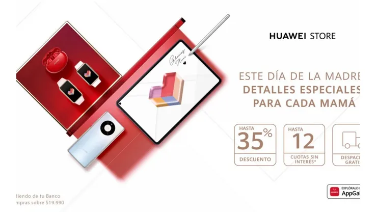Huawei sorprende con espectaculares ofertas para el Día de la Madre a través de la tienda online.