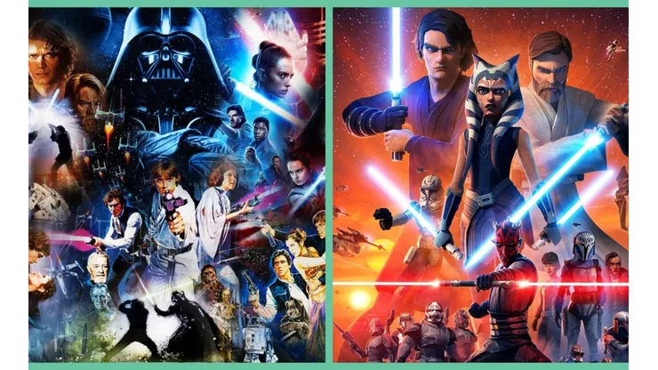 Las series y películas de Star Wars tienen un orden cronológico que no es difícil de entender.