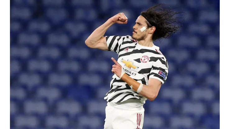 Cavani fue clave en el United