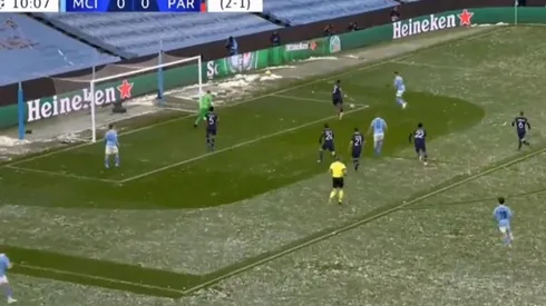 El gol de Mahrez al PSG en el primer tiempo