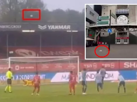 Burlas a jugador del Ajax que envió penal literalmente fuera del estadio