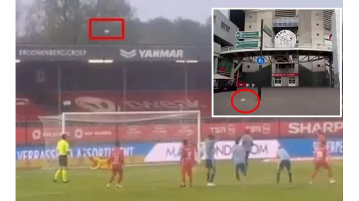 Brian Brobbey envió el balón fuera del estadio