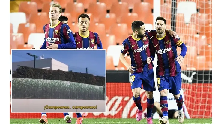 Messi invitó a todo el equipo a un asado en su casa