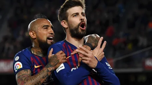 Piqué bromeó con récord de Vidal insultado a la Serie A