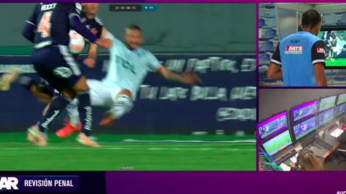 González se cruzó pero el balón dio en su estómago, pese a que parecía que era en la mano