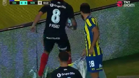 Pérez no se tomó con humor la cargada de los hinchas canallas.