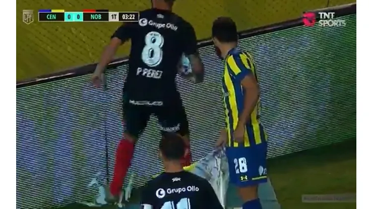 Pérez no se tomó con humor la cargada de los hinchas canallas.
