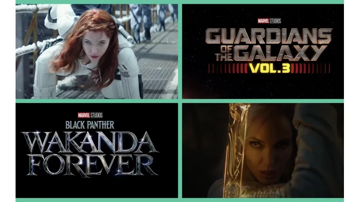 Black Widow, Guardians of the Galaxy Vol. 3, Black Panther Wakanda Forever y Eternals, son algunos de los títulos que están en el calendario de estrenos de Marvel.