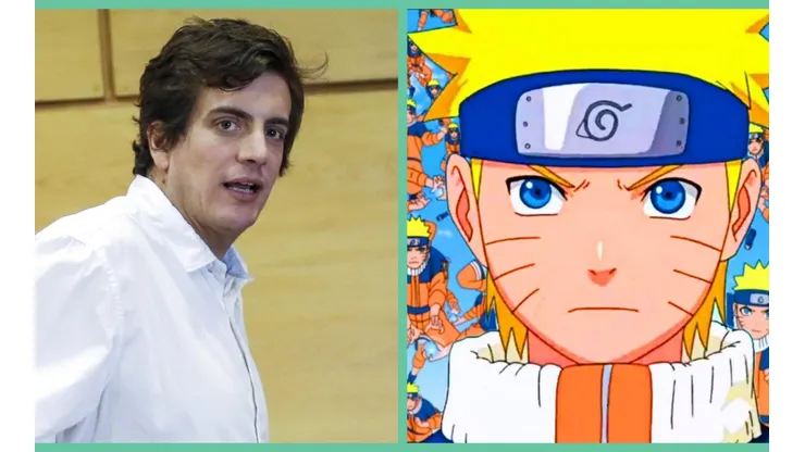 El diputado RN Diego Schalper y Naruto Uzumaki, de la popular serie animé.