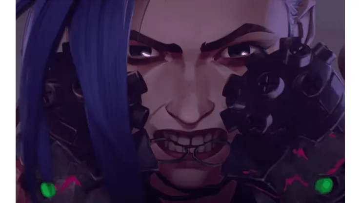 Jinx en el adelanto de Arcane, la serie de League of Legens de Netflix.