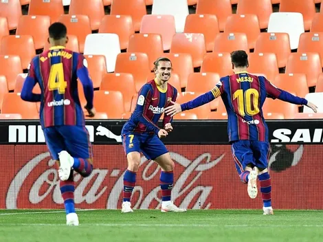La Liga al rojo: Barca le remonta al Valencia con doblete de Messi