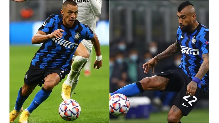 Alexis Sánchez y Arturo Vidal esperan tener mejor suerte con Inter de Milán en la próxima Champions League
