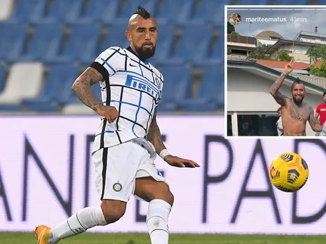 Ex esposa de Vidal emociona festejando el título del Inter