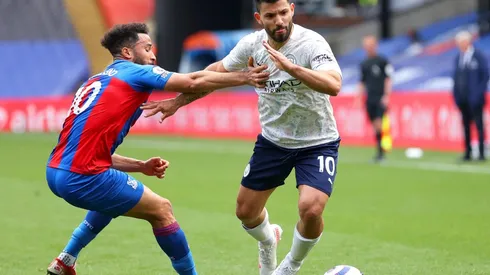 Sergio Agüero destacó en el triunfo del Manchester City sobre el Crystal Palace.