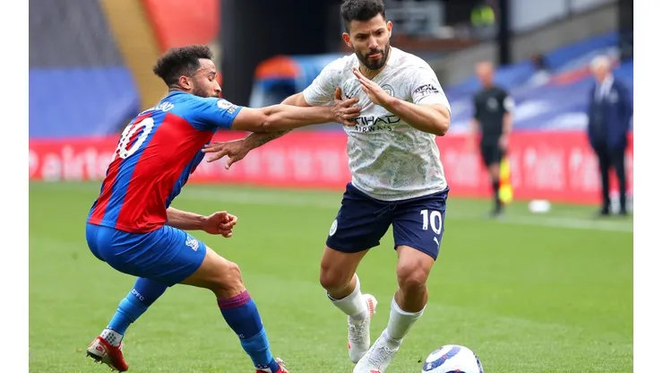 Sergio Agüero destacó en el triunfo del Manchester City sobre el Crystal Palace.