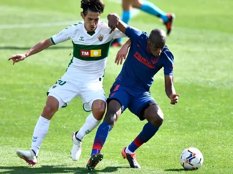 Atlético tiene la suerte del campeón y gana a Elche