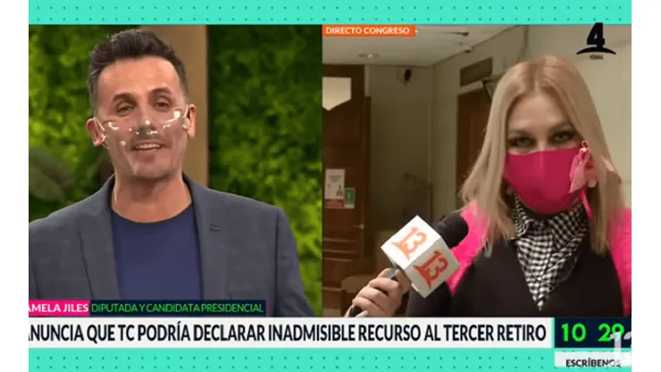 Pamela Jiles aclara los motivos de la discusión con Amaro y Sergio