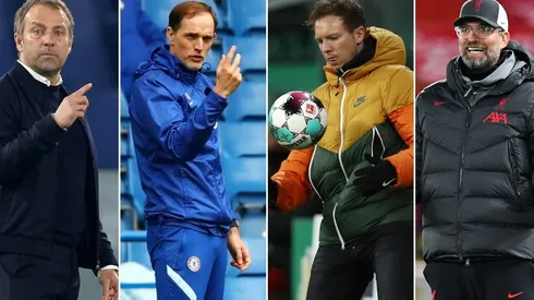 Flick, Tuchel, Nagelsmann y Klopp son las caras de la revolución de los entrenadores germanos.